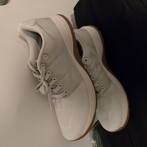 White Casual Sneakers with Minimalist Design